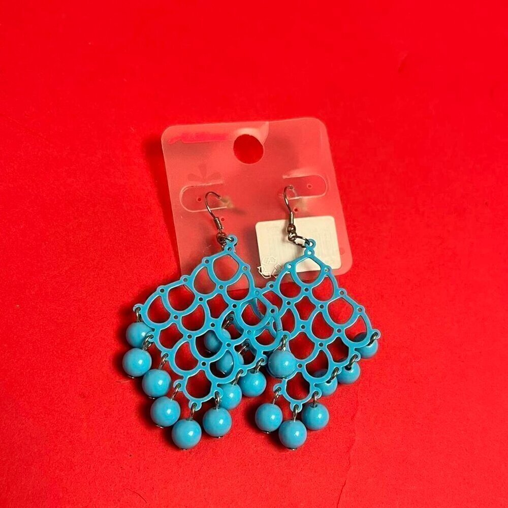 Arden / Vintage turquoise / teal dangly earrings 🩵🩵​​​​​​​​​​​